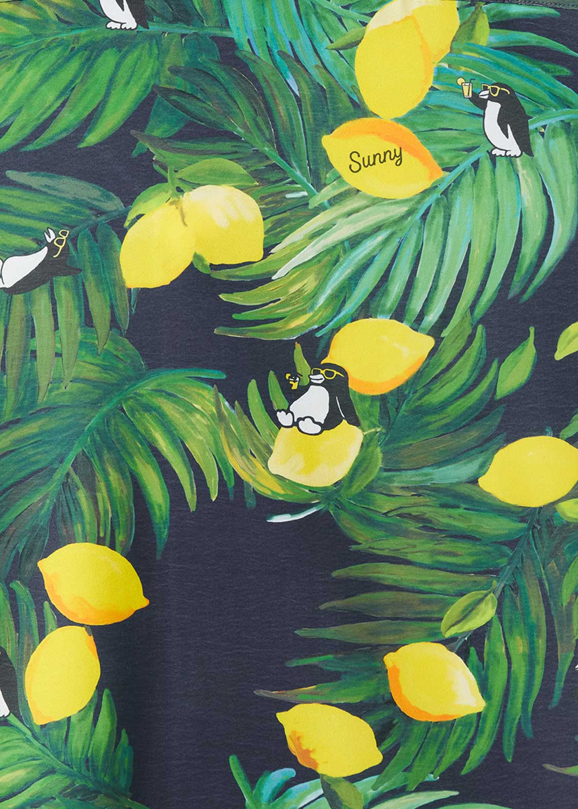 City Boy Penguin | Open Collar Aloha Shirt