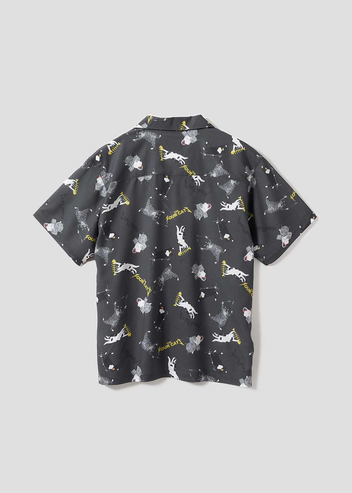 The Four Cats Band | Big Silhouette Open Collar Shirt