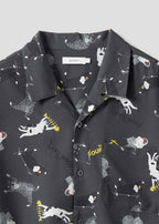 The Four Cats Band | Big Silhouette Open Collar Shirt