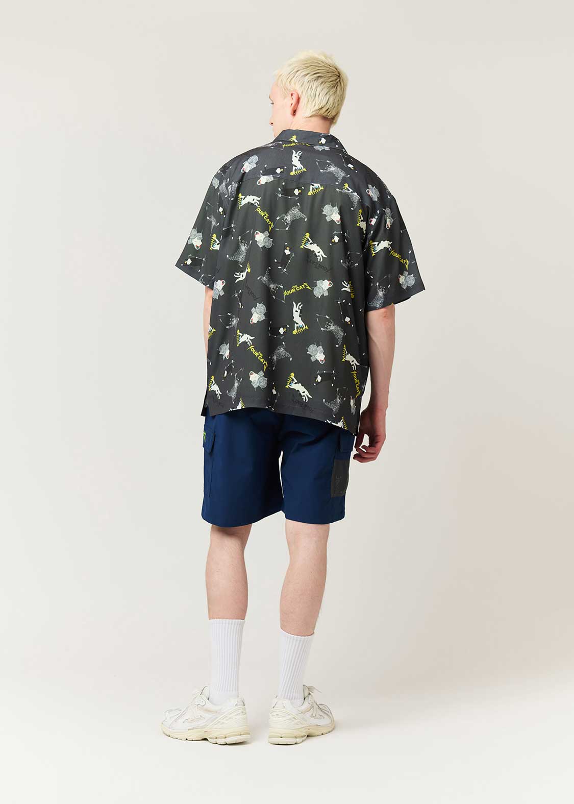 The Four Cats Band | Big Silhouette Open Collar Shirt