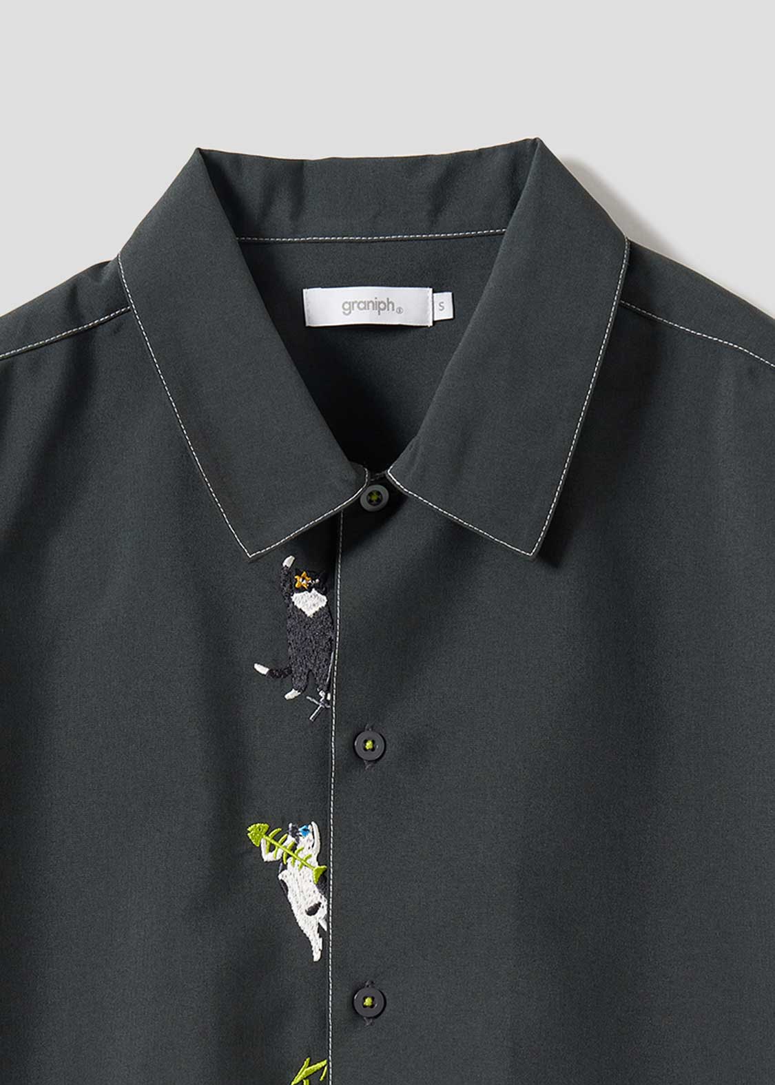 The Four Cats Band | Big Silhouette Poly Tro Short Sleeve Shirt