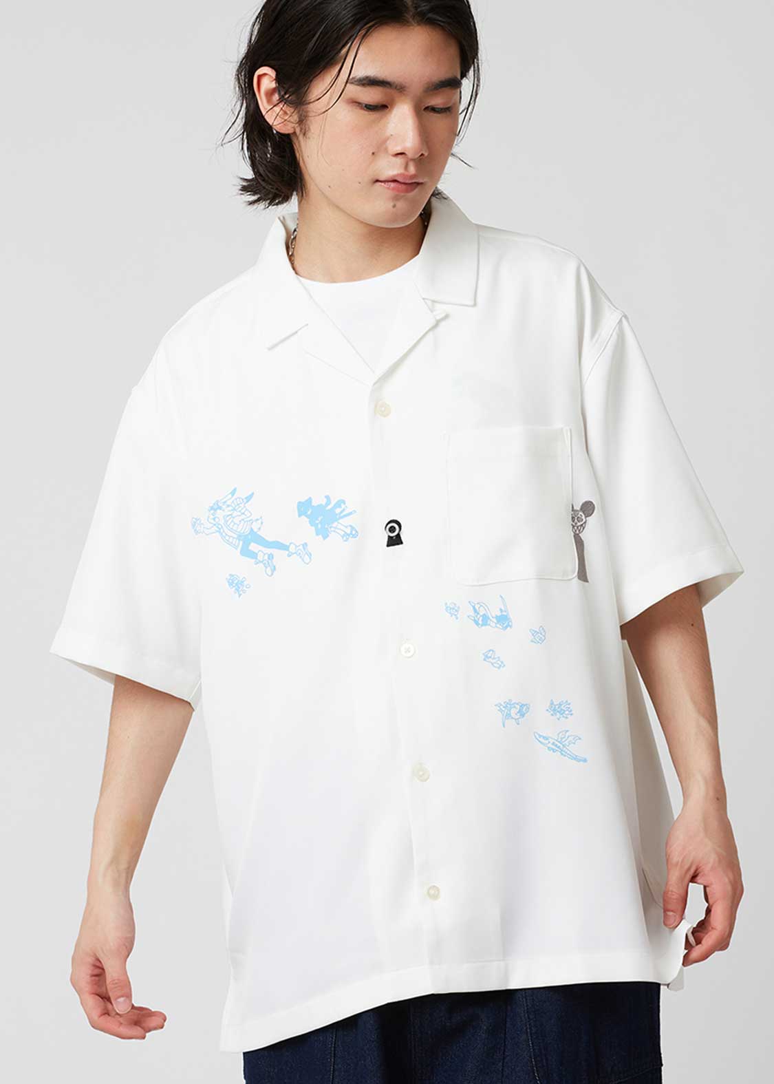 Summer Wars | Open Collar Shirt