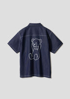 Control Bear BLUE | Dripping Short-Sleeve Shirt