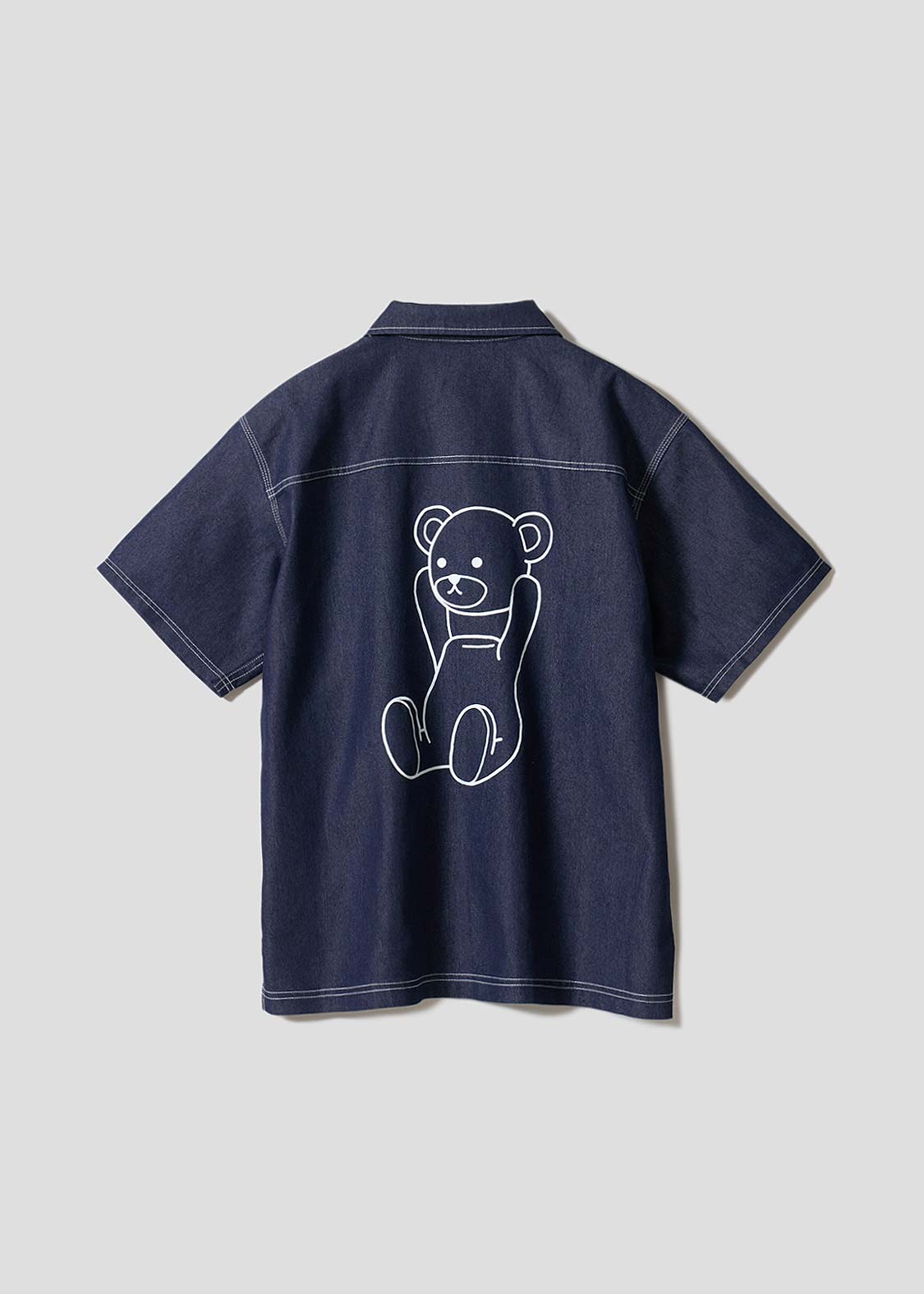 Control Bear BLUE | Dripping Short-Sleeve Shirt