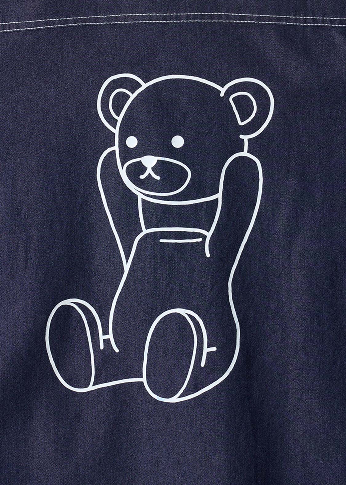 Control Bear BLUE | Dripping Short-Sleeve Shirt