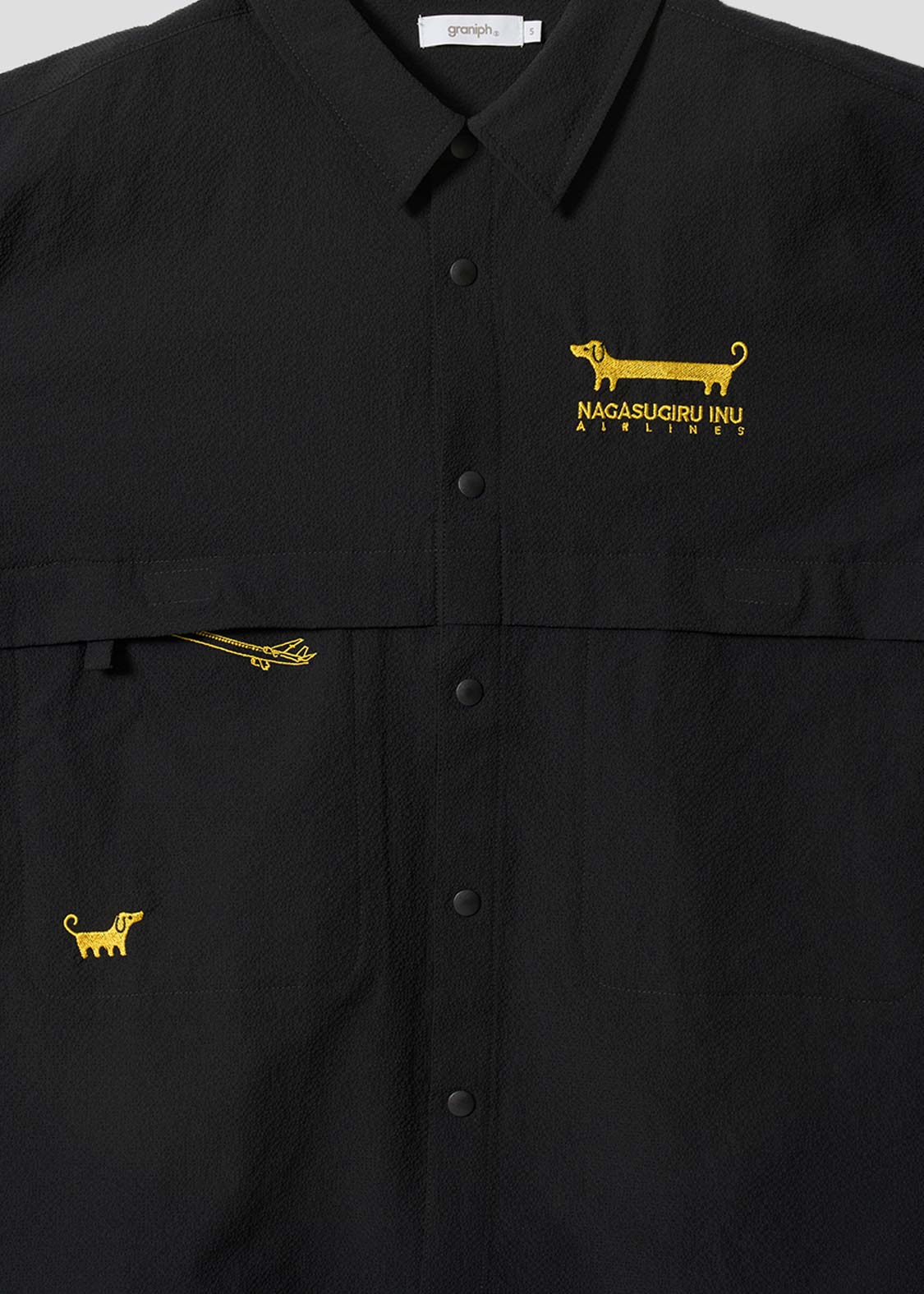 Nagasugiru Inu Wanderer Pass | Pocket Short-Sleeve Shirt