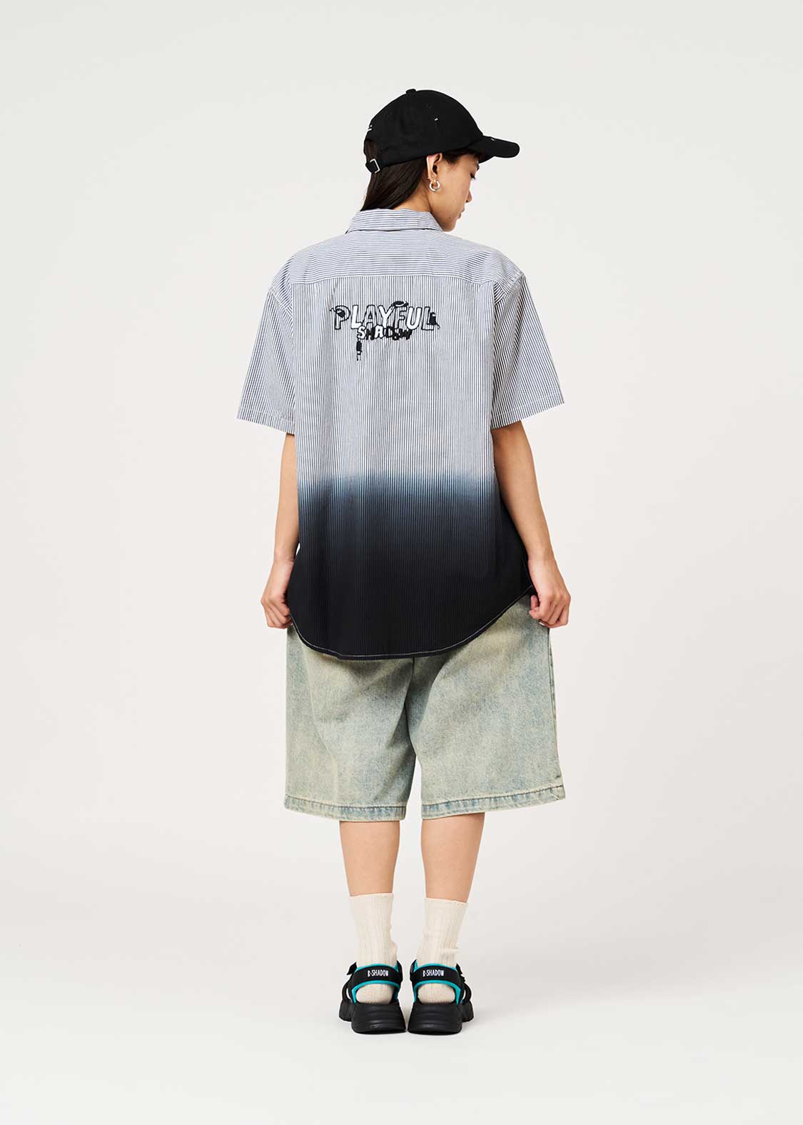 Beautiful Shadow Playful Paint | Short-Sleeve Gradient Shirt