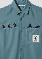 Beautiful Shadow Just Be Here 2 | Loose Short-Sleeve Shirt