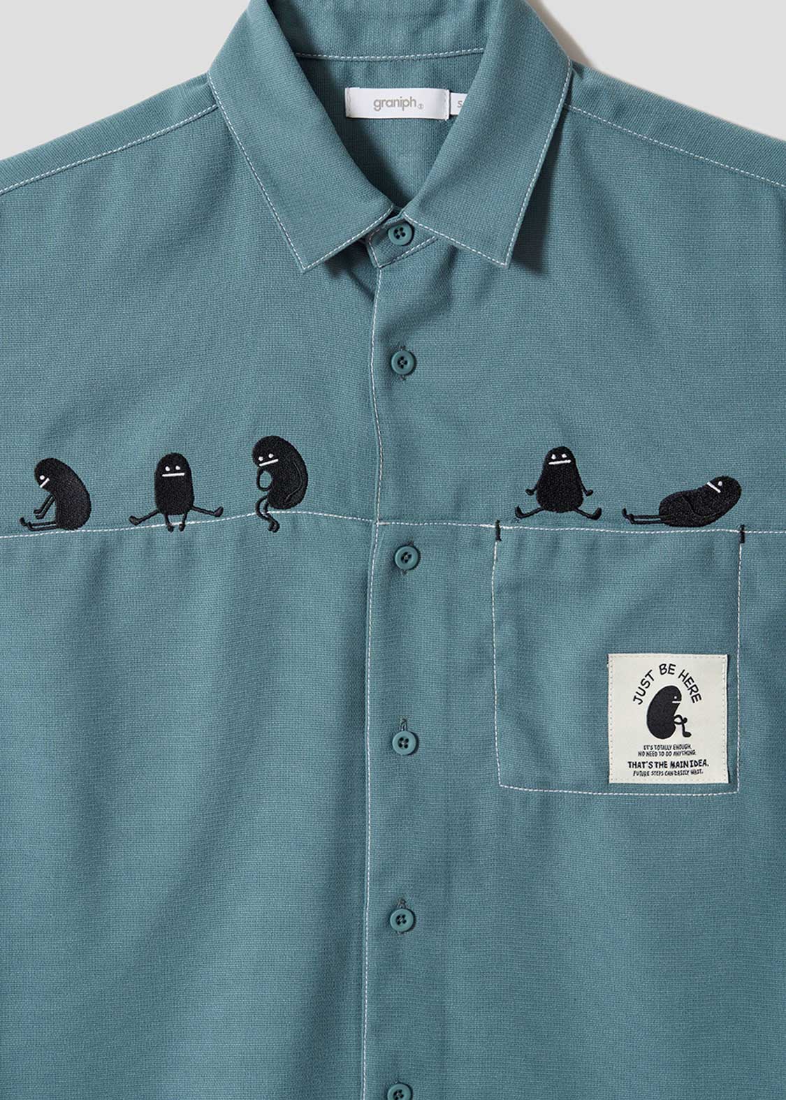 Beautiful Shadow Just Be Here 2 | Loose Short-Sleeve Shirt