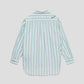 Stripe Big silhouette Long Sleeve Shirt (Sing a Song Beautiful Shadow)