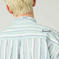 Stripe Big silhouette Long Sleeve Shirt (Sing a Song Beautiful Shadow)