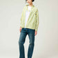 Stripe Big silhouette Long Sleeve Shirt (Hashibiroko)