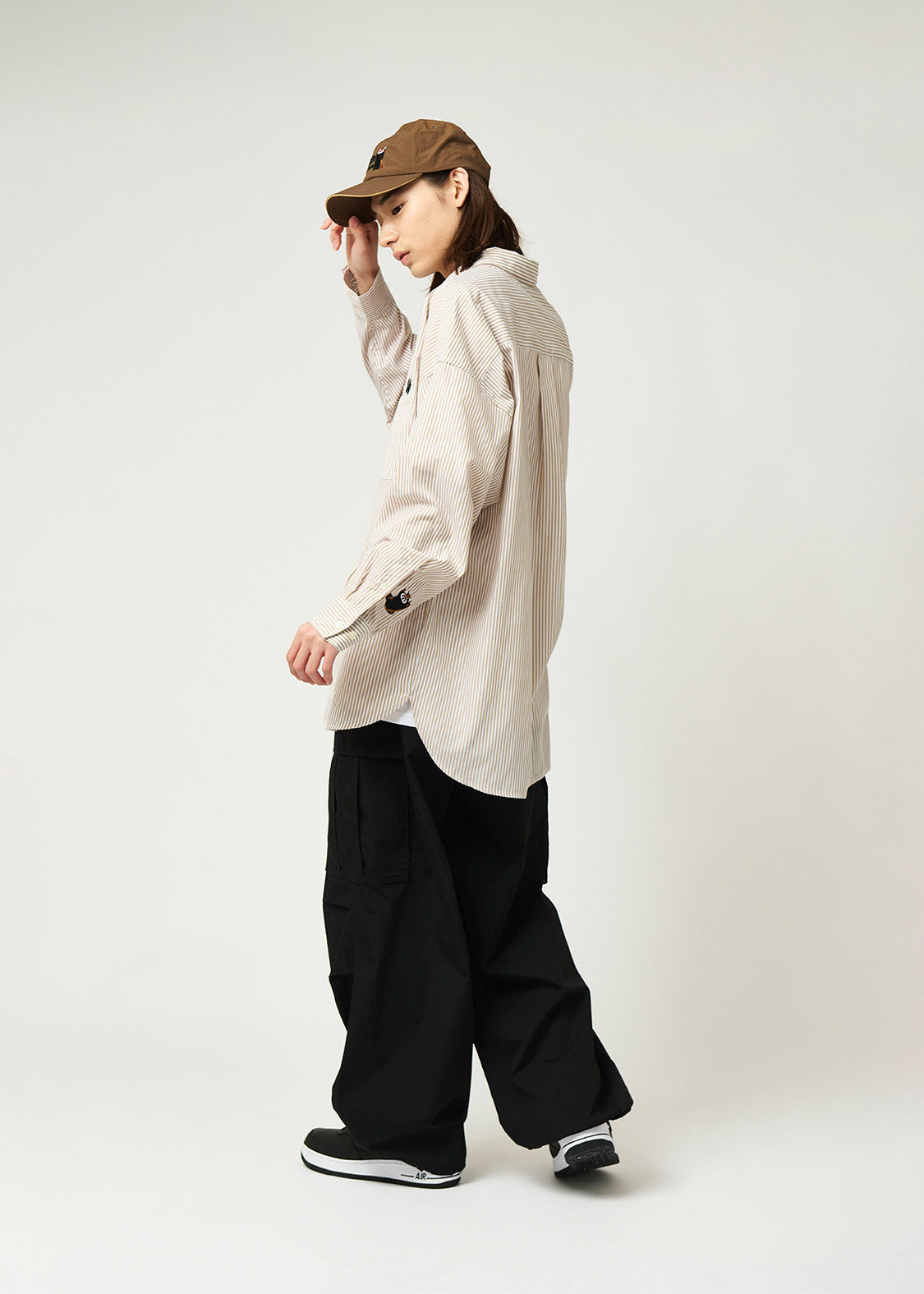 Big silhouette Long Sleeve Shirt (Ikaku 01)