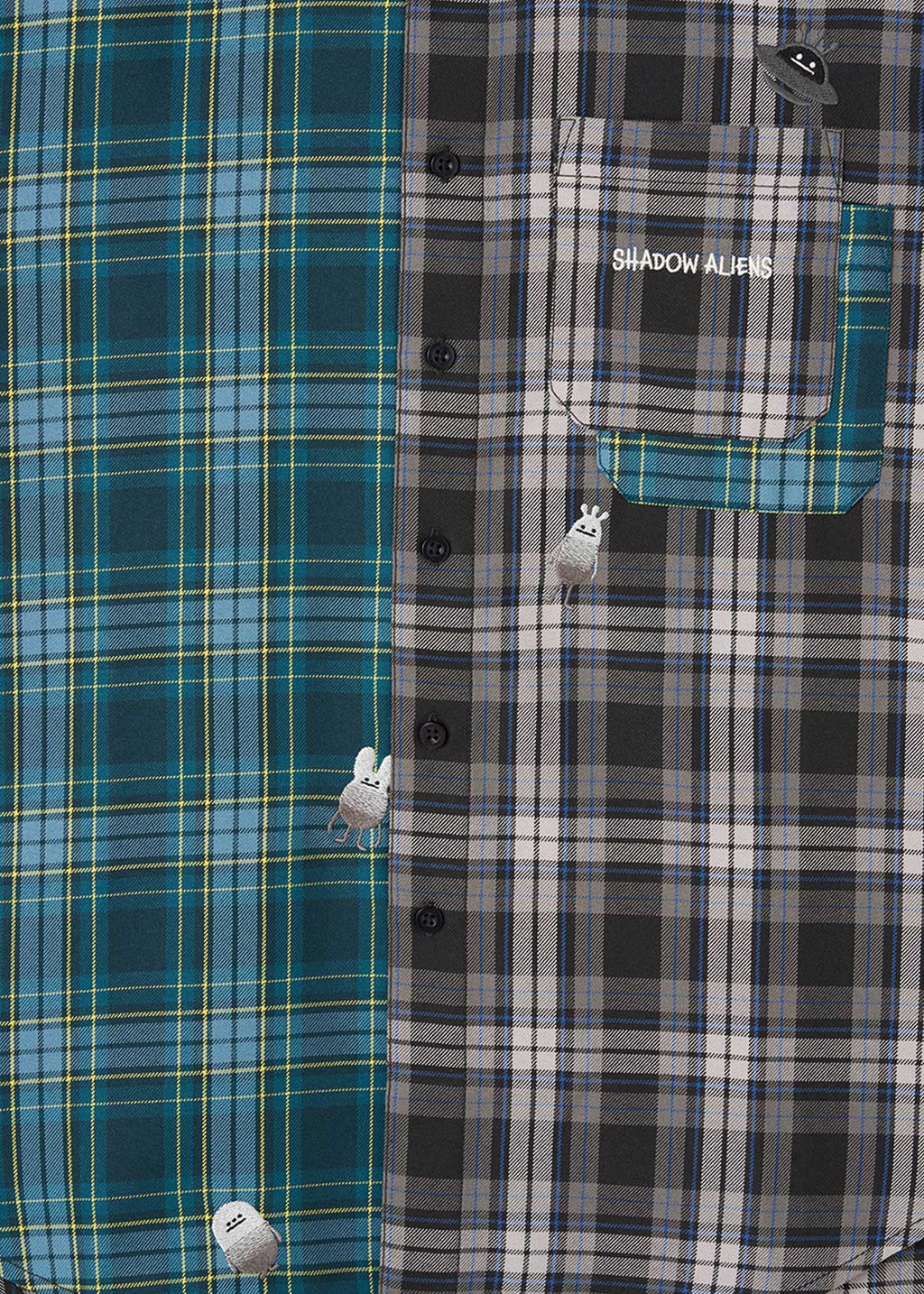 Beautiful Shadow Aliens | Loose Fit Check Shirt