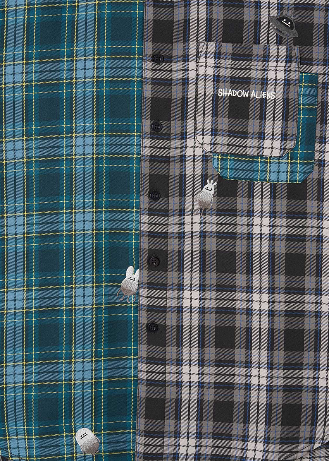 Beautiful Shadow Aliens | Loose Fit Check Shirt