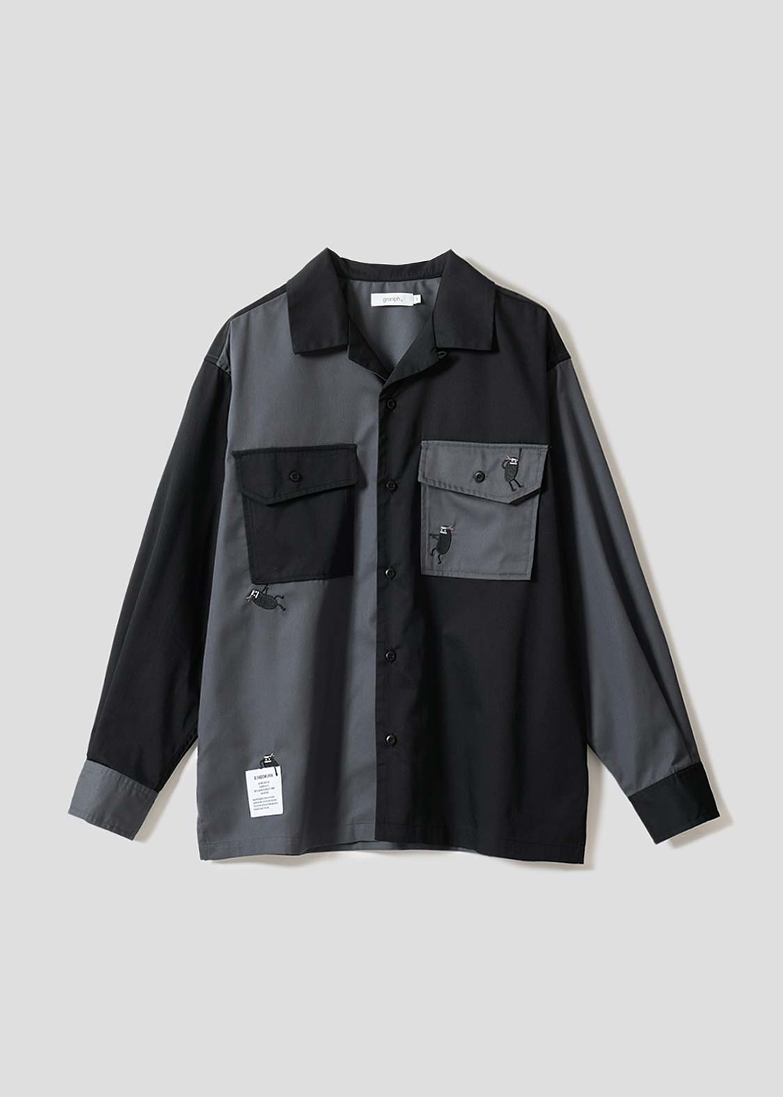Beautiful Shadow Shinobi | Double Pocket Big Shirt