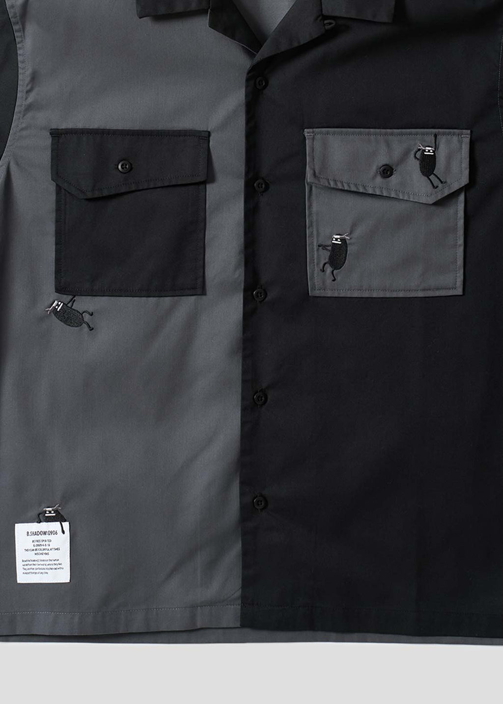 Beautiful Shadow Shinobi | Double Pocket Big Shirt