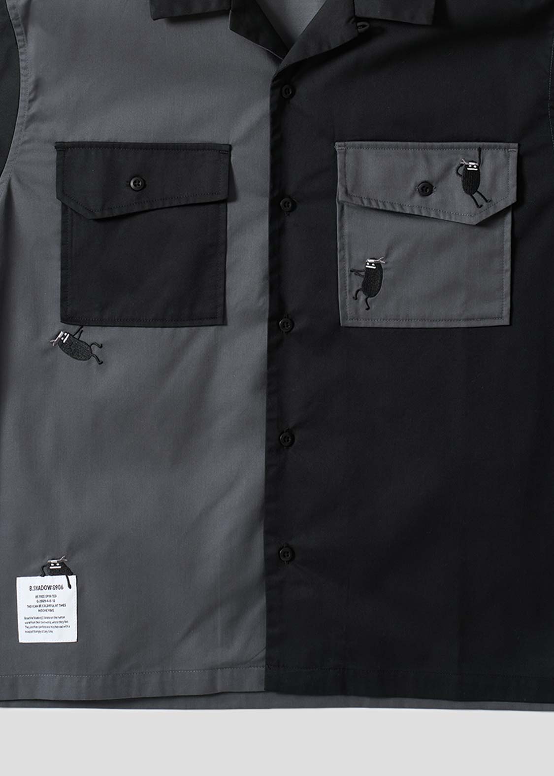 Beautiful Shadow Shinobi | Double Pocket Big Shirt