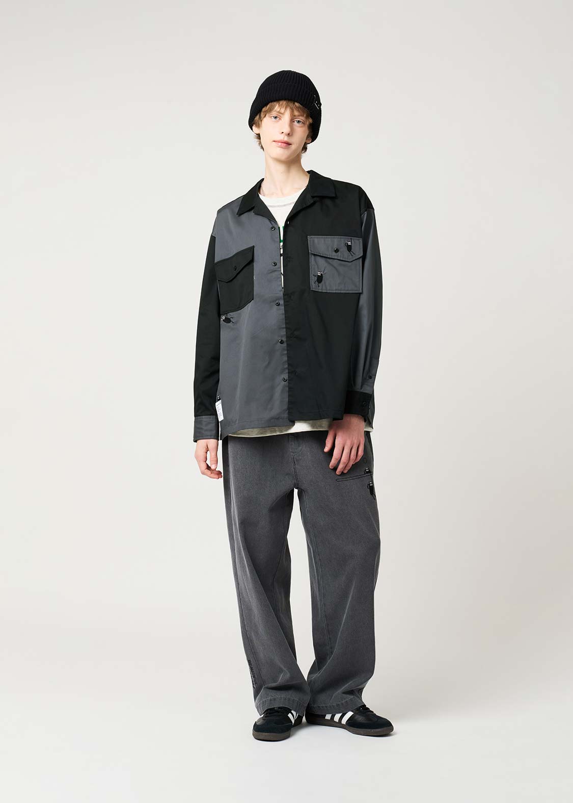 Beautiful Shadow Shinobi | Double Pocket Big Shirt