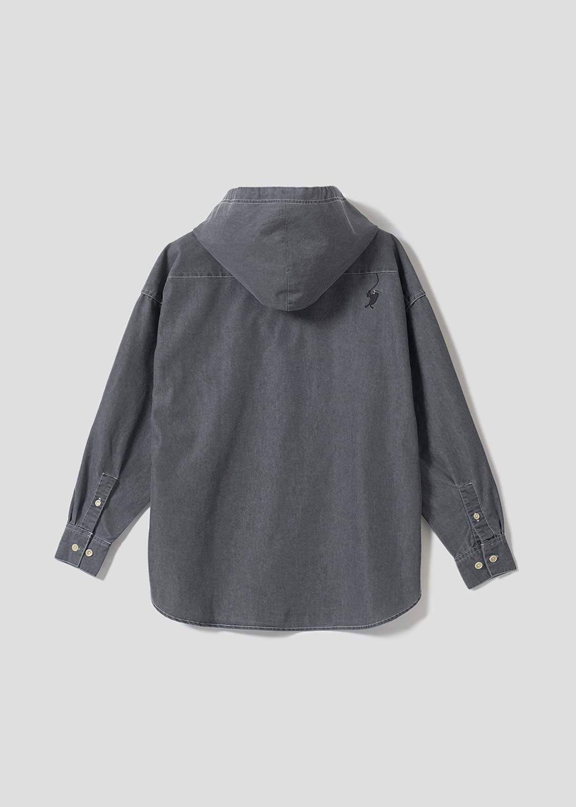 Beautiful Shadow Shinobi | Denim Big Hooded Shirt