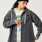 Beautiful Shadow Shinobi | Denim Big Hooded Shirt
