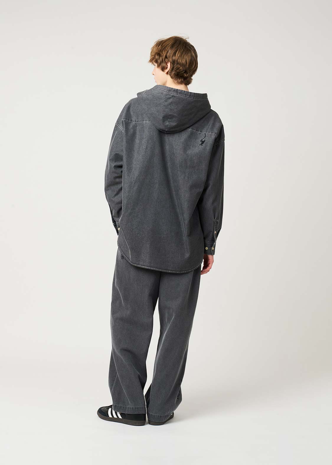 Beautiful Shadow Shinobi | Denim Big Hooded Shirt