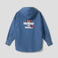 Ikaku Noringo | Denim Big Hooded Shirt