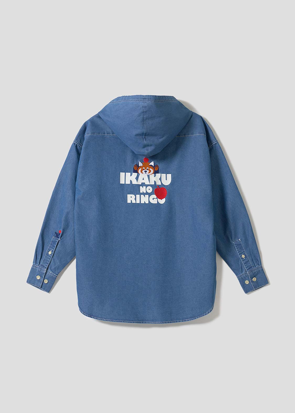 Ikaku Noringo | Denim Big Hooded Shirt