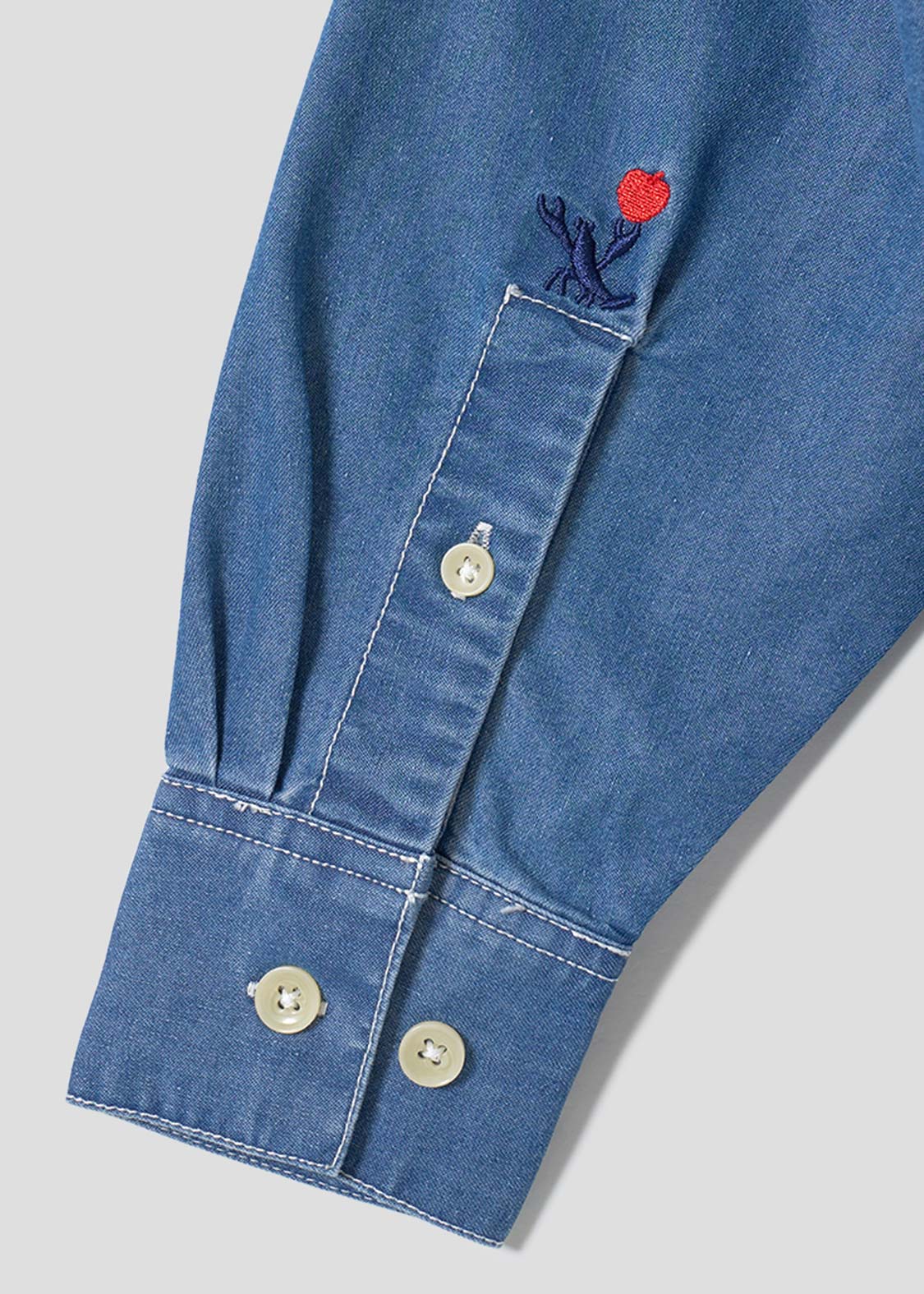 Ikaku Noringo | Denim Big Hooded Shirt