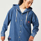 Ikaku Noringo | Denim Big Hooded Shirt