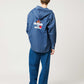 Ikaku Noringo | Denim Big Hooded Shirt