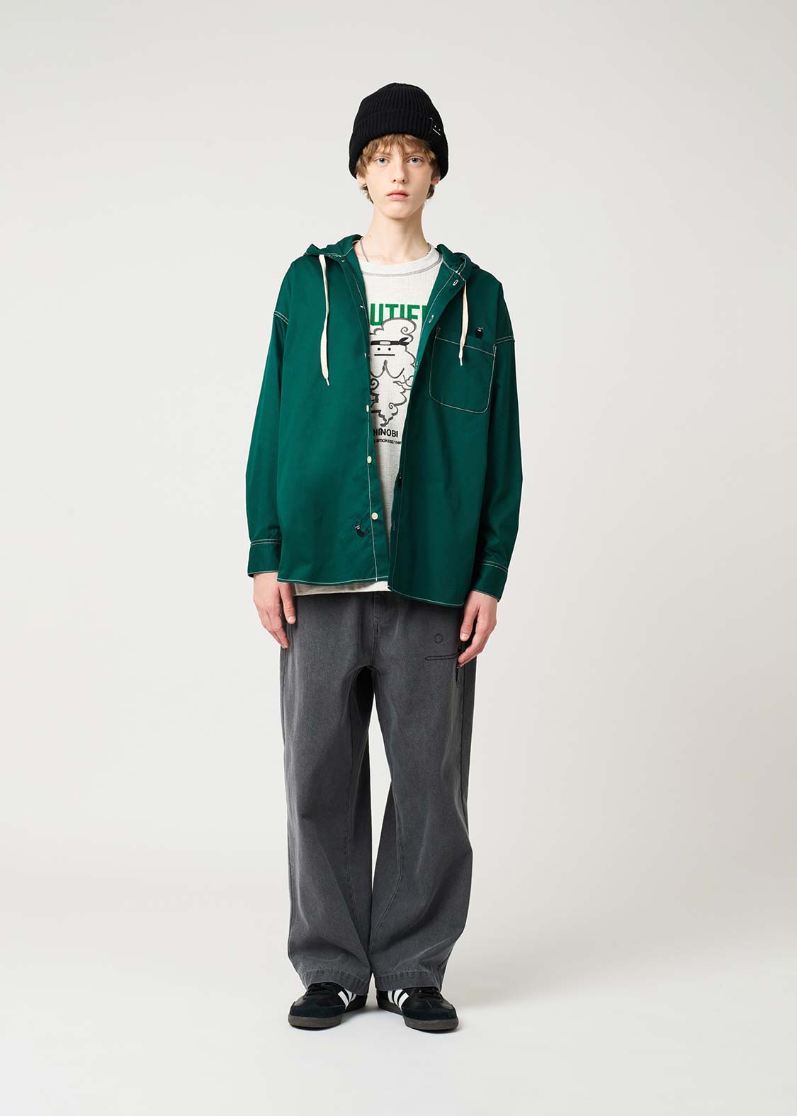 Beautiful Shadow Shinobi | Big Hooded Shirt