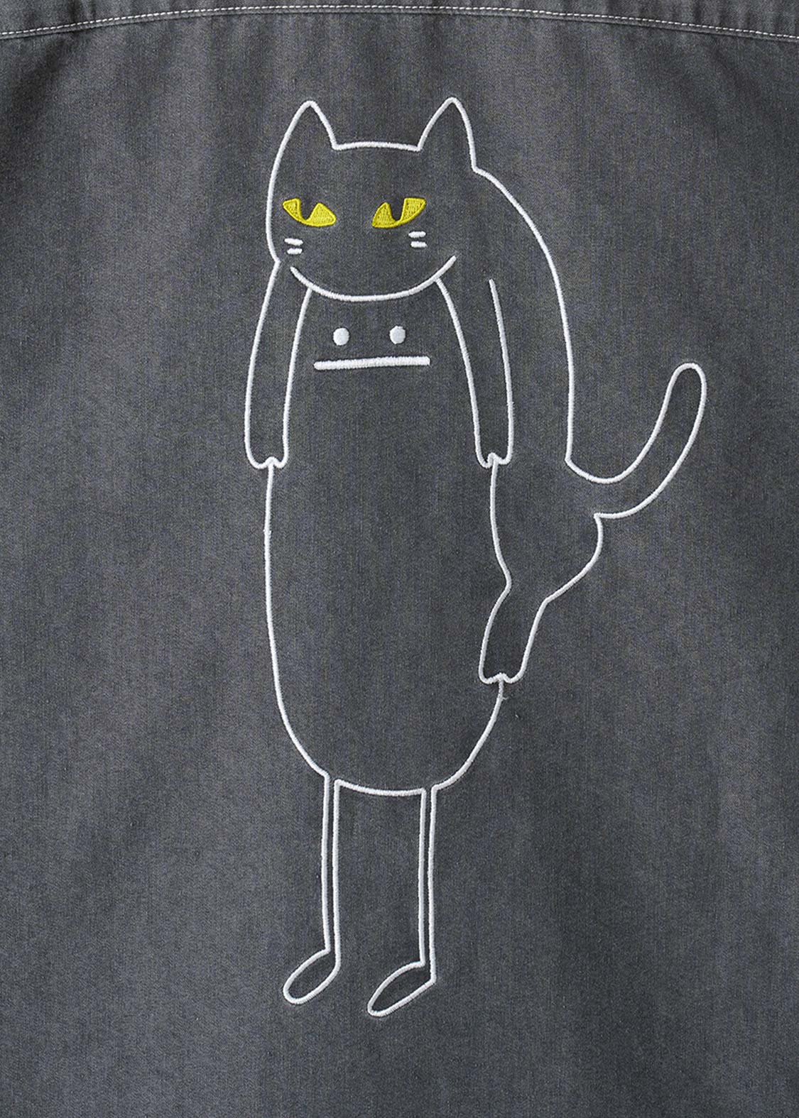 Neko Kaburi Beautiful Shadow | Loose Denim Shirt