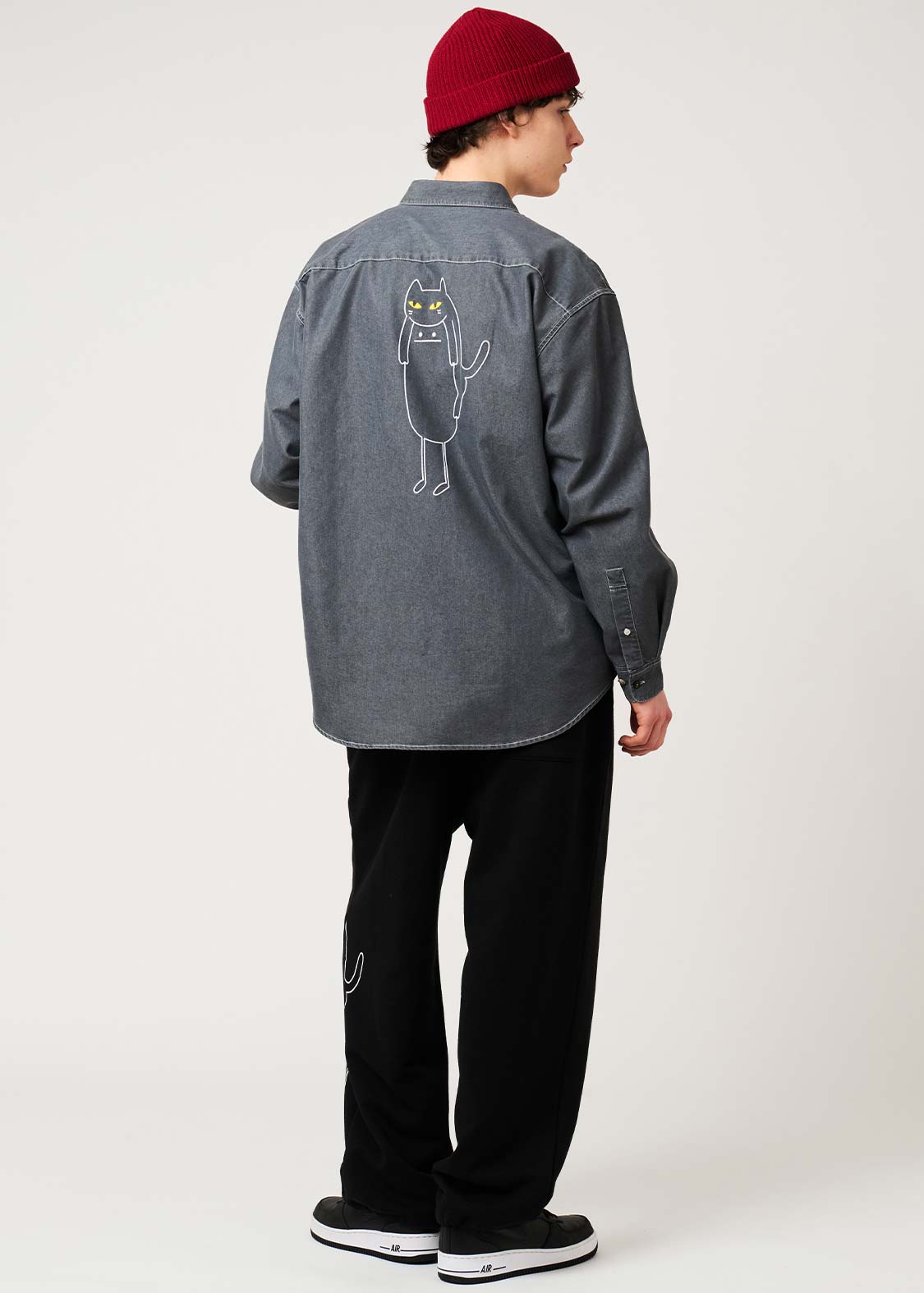 Neko Kaburi Beautiful Shadow | Loose Denim Shirt