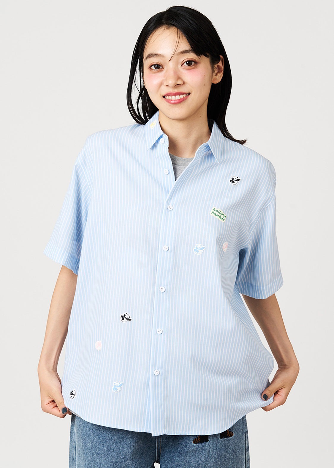 Rolling Pandas Library | Detachable Shirt