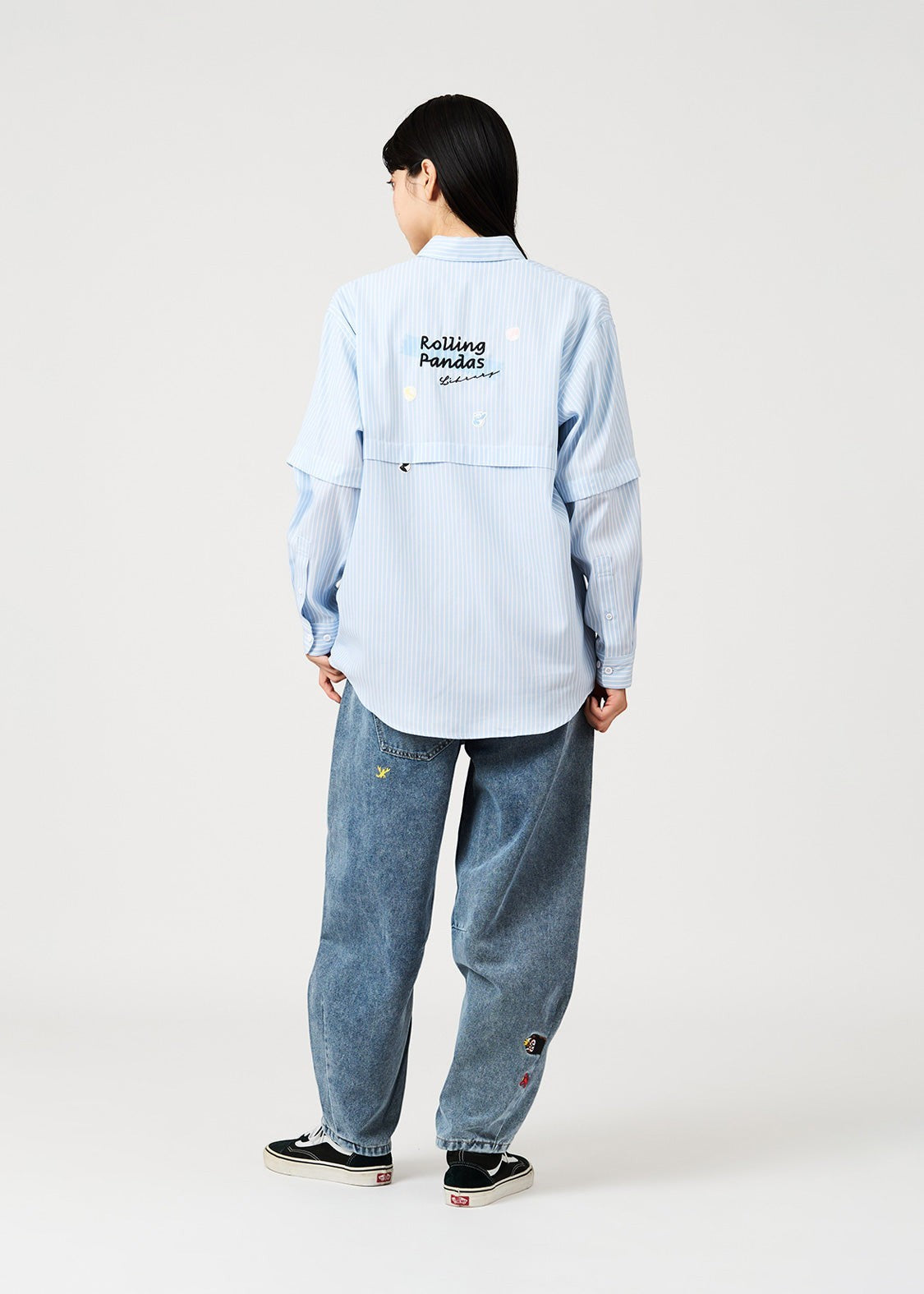 Rolling Pandas Library | Detachable Shirt