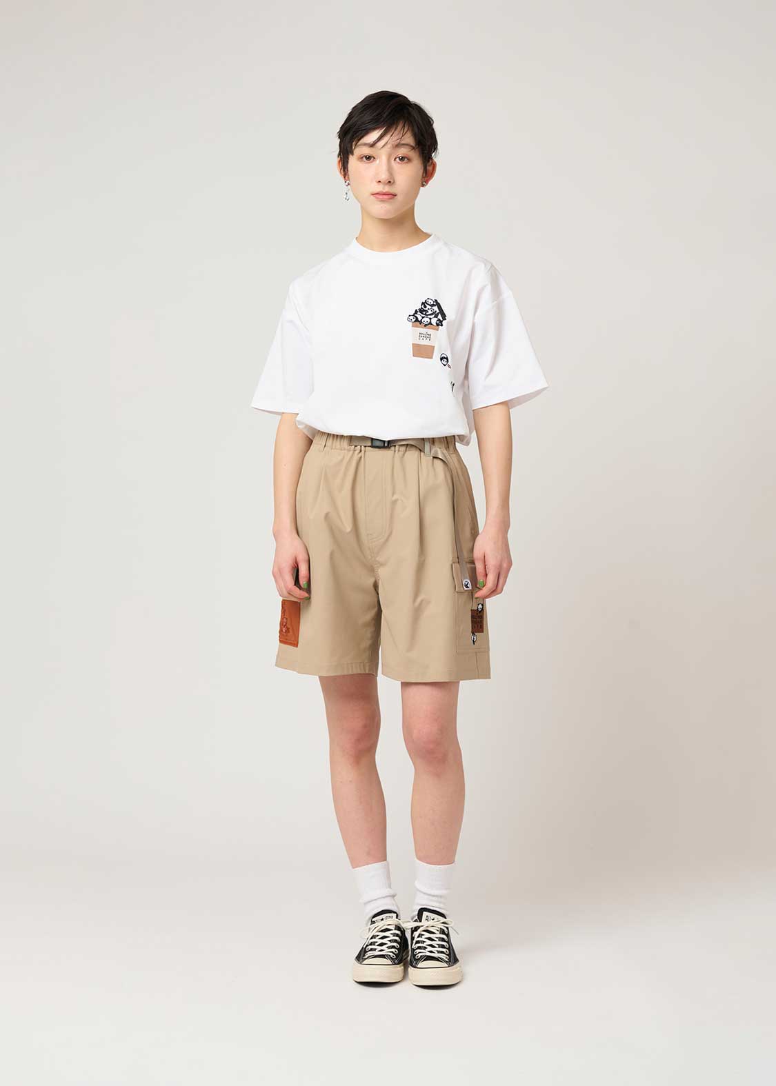 Climbing Cargo Shorts (Rolling Pandas Cafe)