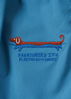 Nagasugiru Inu Playing With Waves | Water-Repellent Painter Shorts