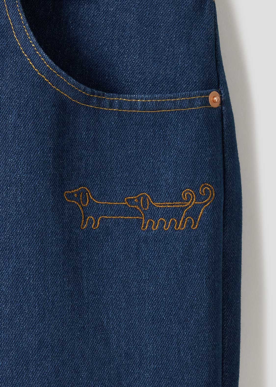 Nagasugiru Inu Friends From Another World | Straight Denim Pants