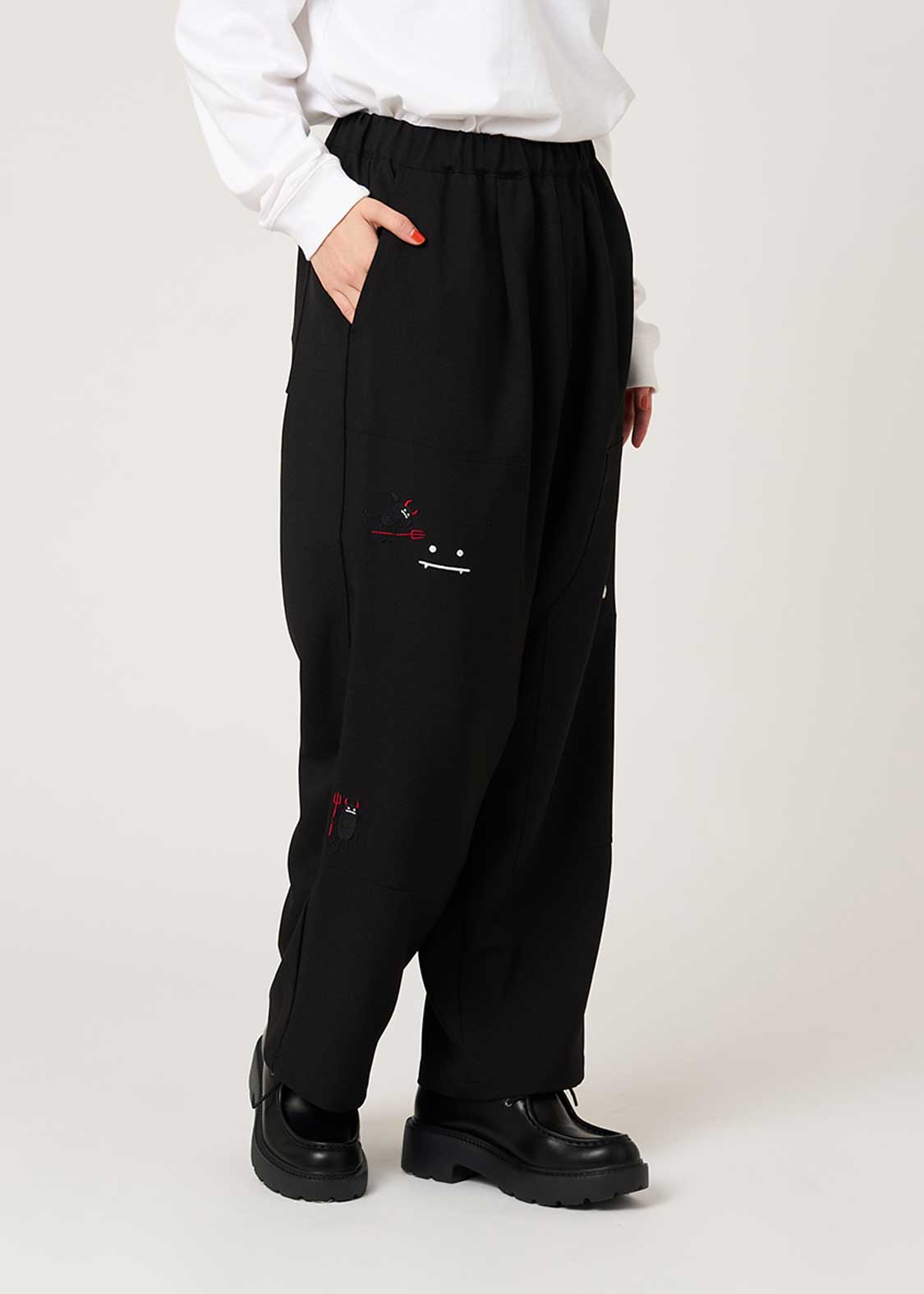 Beautiful Shadow Devil And Angel | Double Knee Pants
