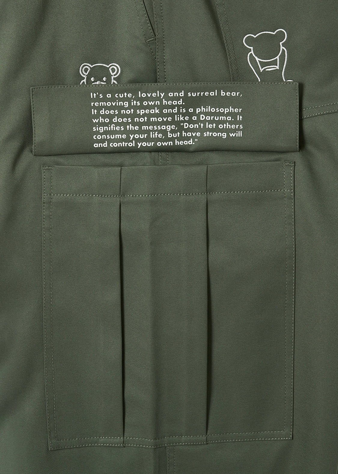Control Bear - Green | Cargo Pants