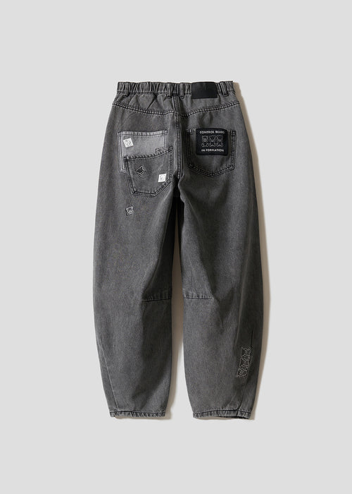 Control Bear | Balloon Denim Pants