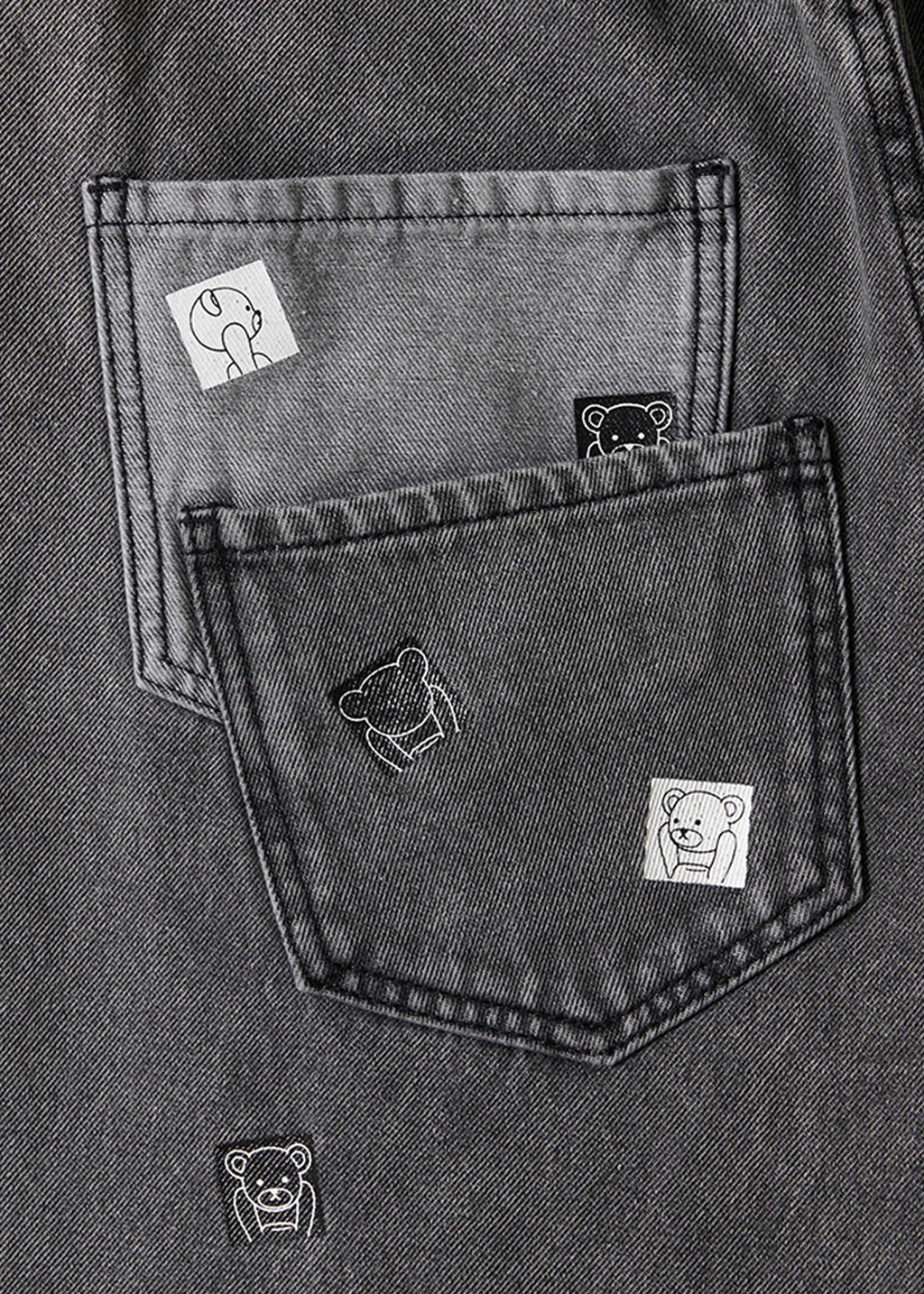 Control Bear | Balloon Denim Pants