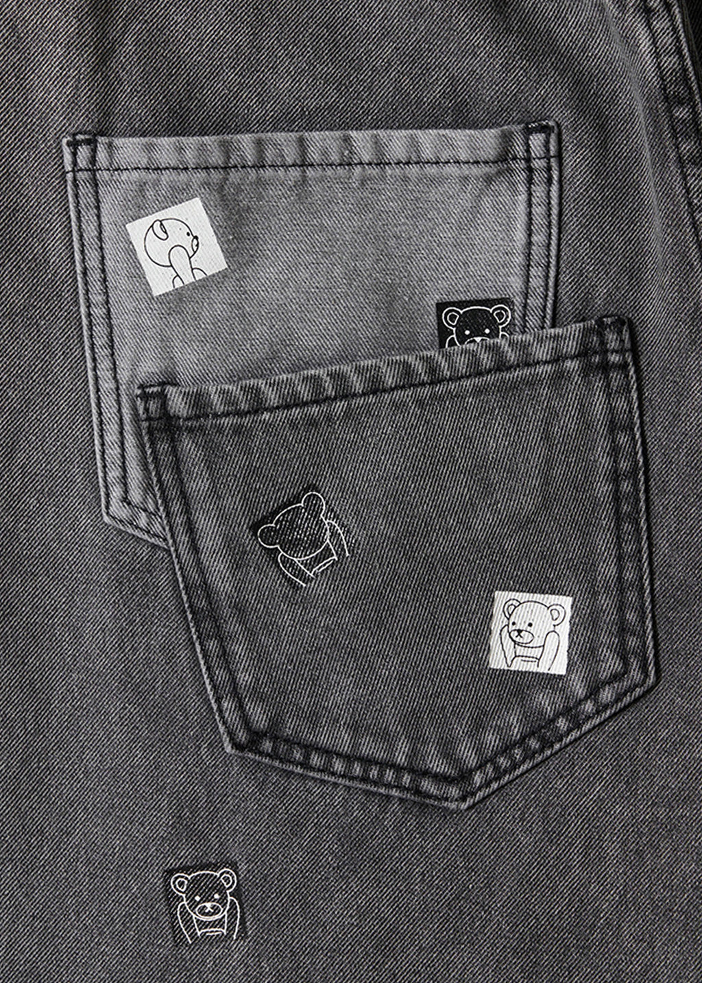 Control Bear | Balloon Denim Pants