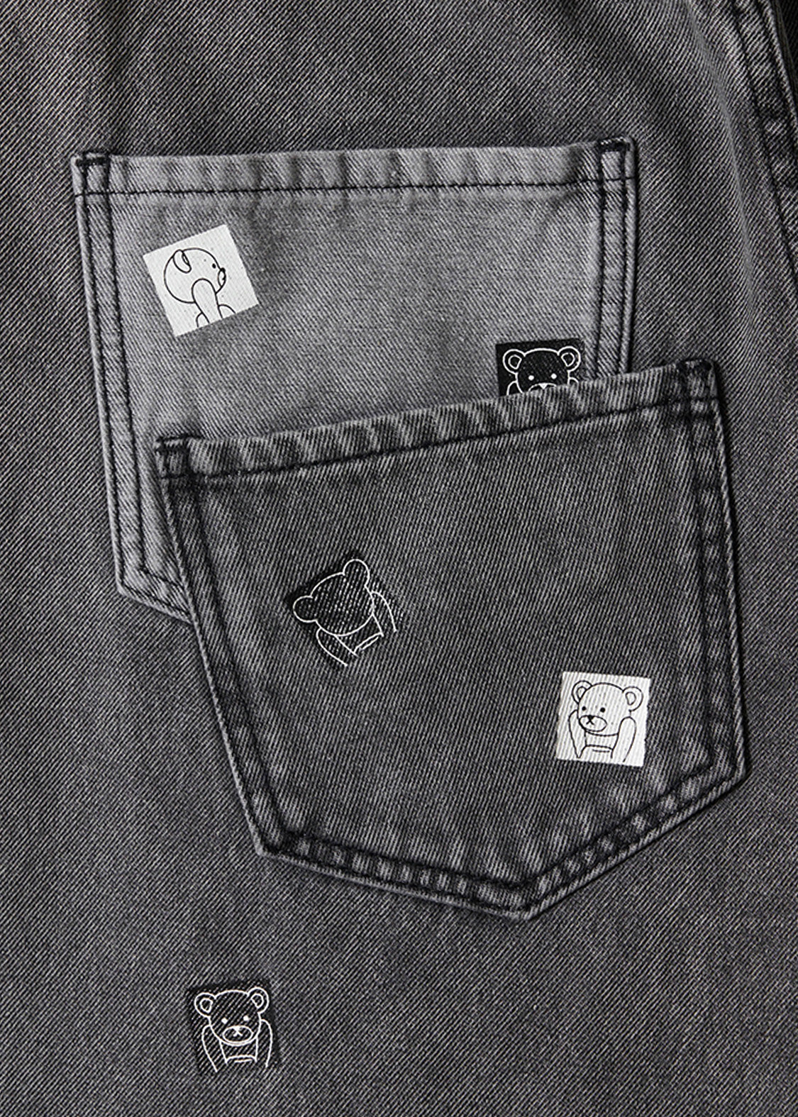 Control Bear | Balloon Denim Pants