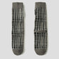 Beautiful Shadow Check | Long Socks