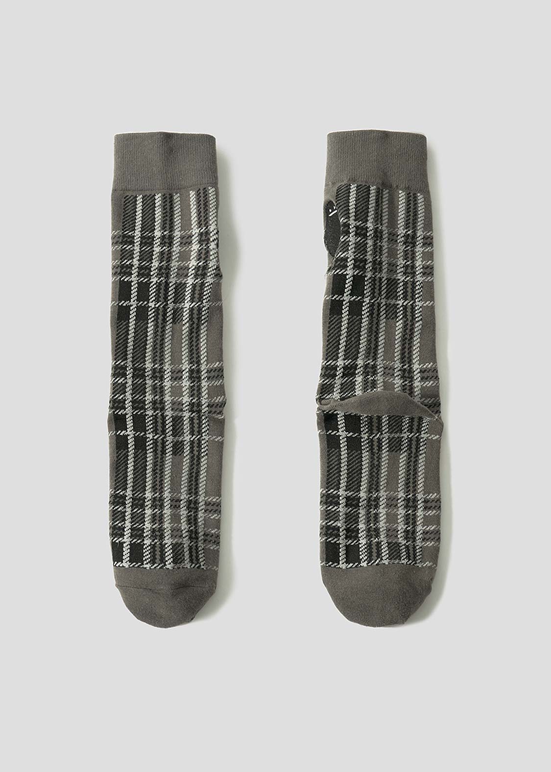 Beautiful Shadow Check | Long Socks