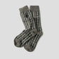 Beautiful Shadow Check | Long Socks