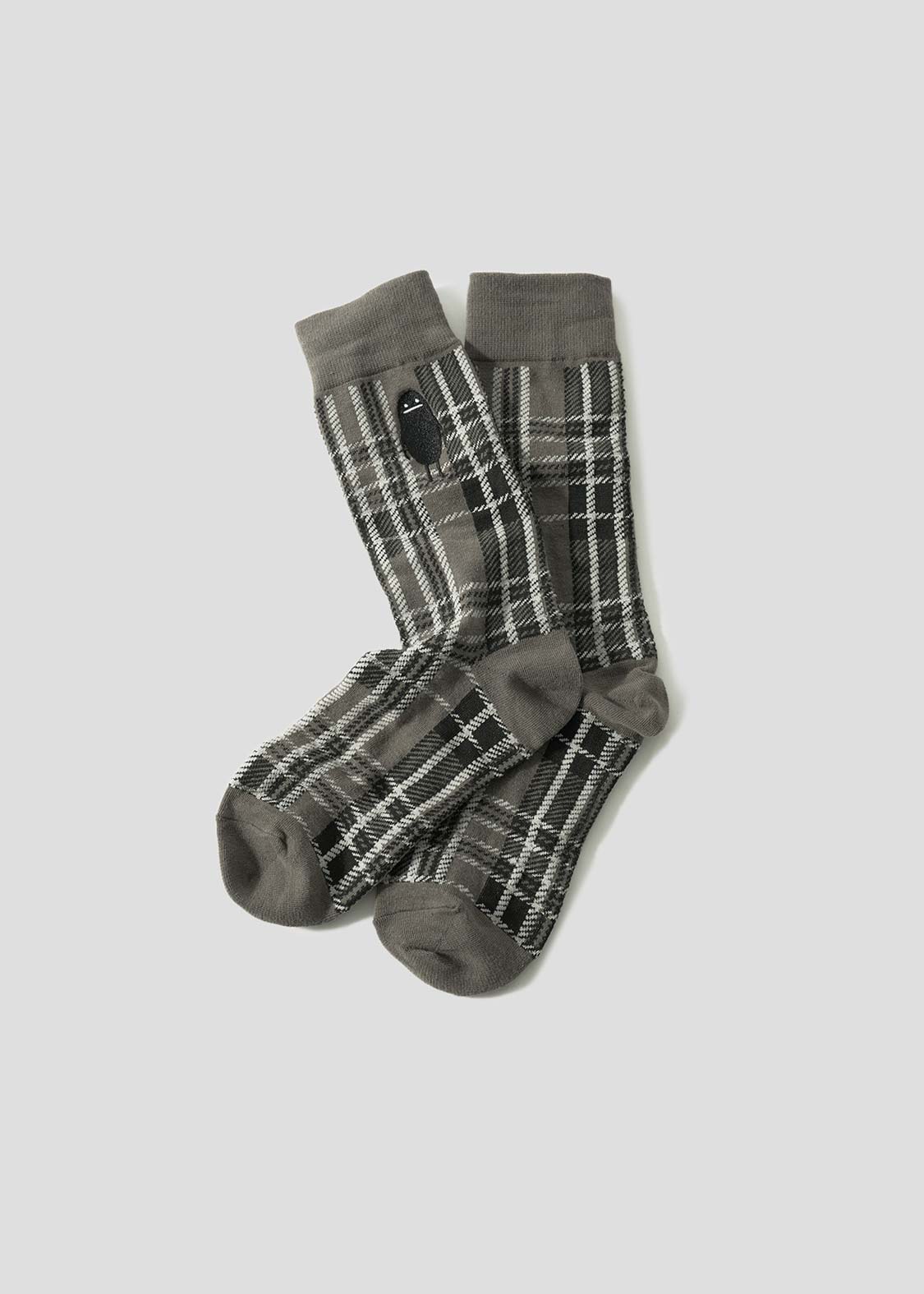 Beautiful Shadow Check | Long Socks