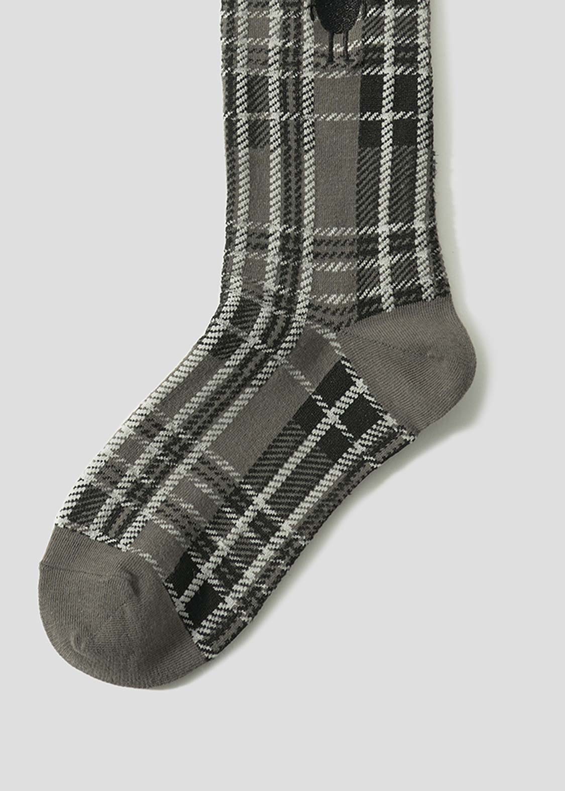 Beautiful Shadow Check | Long Socks
